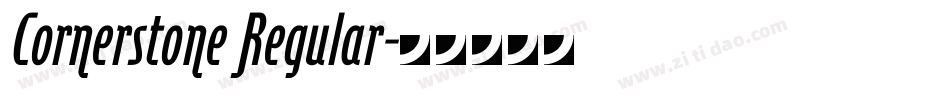Cornerstone Regular字体转换